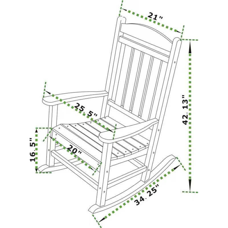 Harriet Bee Brayshun Outdoor Rocking Chair & Reviews Wayfair